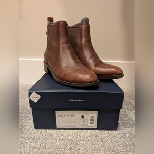 Cole Haan Newburg Brown booties